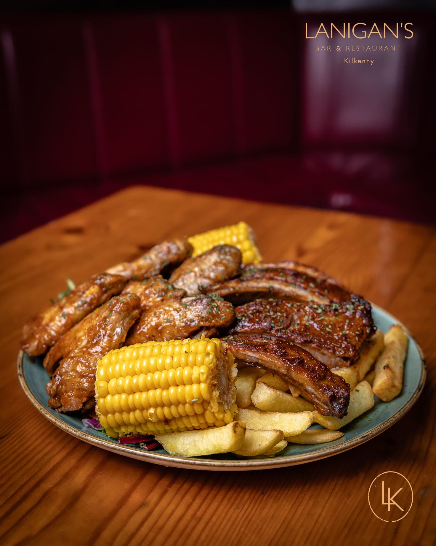 Ribs & Wings Combo at Lanigan's Bar, Kilkenny