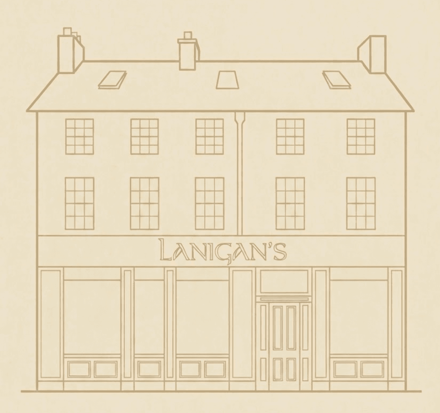 Lanigan's Bar & Restaurant facade on Rose Inn Street, Kilkenny